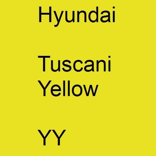 Hyundai, Tuscani Yellow, YY.